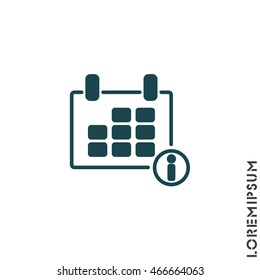 Web line icon. Calendar