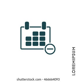 Web line icon. Calendar