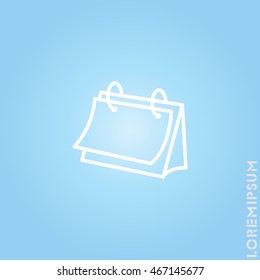 Web line icon. Calendar