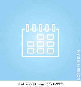Web line icon. Calendar