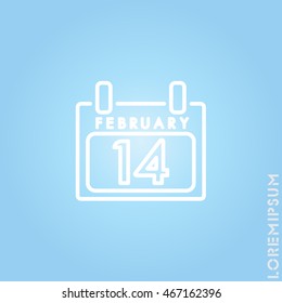 Web line icon. Calendar