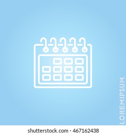 Web line icon. Calendar