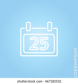 Web line icon. Calendar