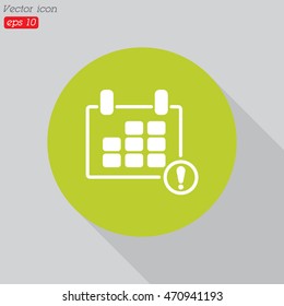 Web line icon. Calendar