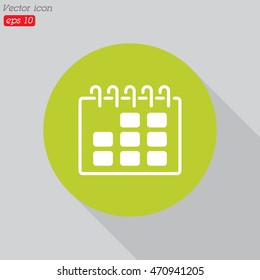 Web line icon. Calendar