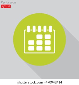Web line icon. Calendar