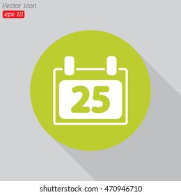 Web line icon. Calendar