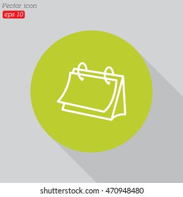 Web line icon. Calendar