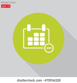 Web line icon. Calendar
