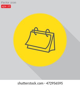 Web line icon. Calendar