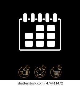 Web line icon. Calendar