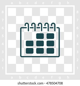 Web line icon. Calendar