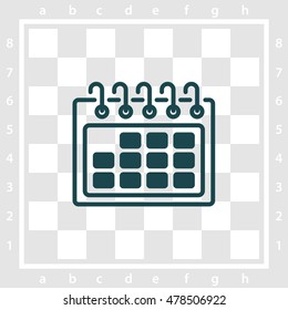 Web line icon. Calendar