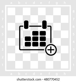 Web line icon. Calendar