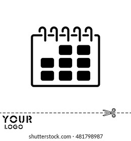 Web line icon. Calendar