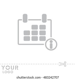 Web line icon. Calendar