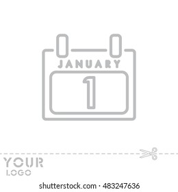 Web line icon. Calendar