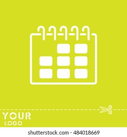 Web line icon. Calendar