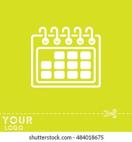 Web line icon. Calendar