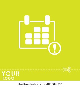 Web line icon. Calendar