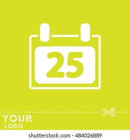 Web line icon. Calendar