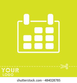 Web line icon. Calendar