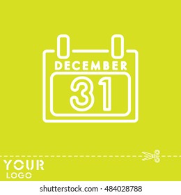 Web line icon. Calendar