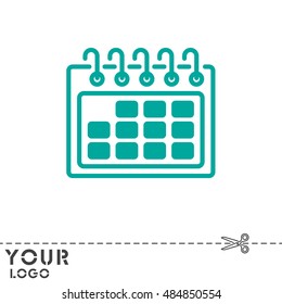 Web line icon. Calendar