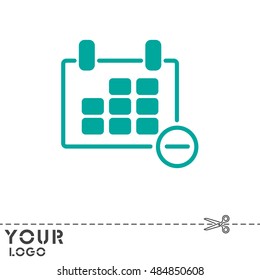 Web line icon. Calendar