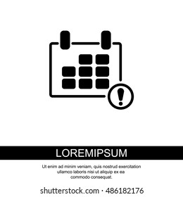 Web line icon. Calendar