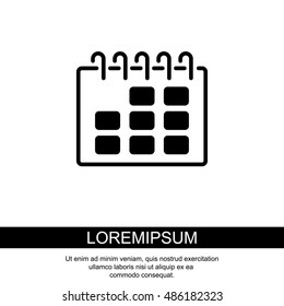 Web line icon. Calendar