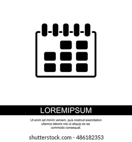 Web line icon. Calendar