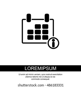 Web line icon. Calendar