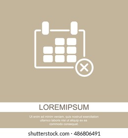Web line icon. Calendar