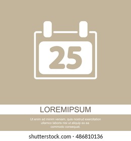 Web line icon. Calendar