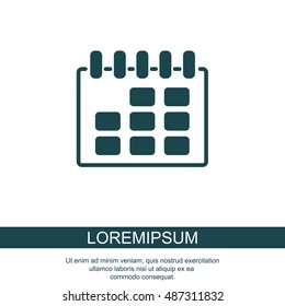 Web line icon. Calendar