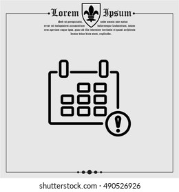 Web line icon. Calendar