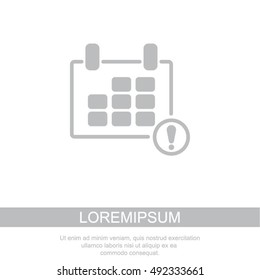Web line icon. Calendar