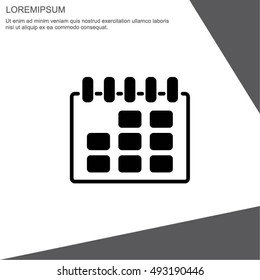 Web line icon. Calendar