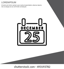 Web line icon. Calendar