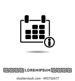 Web line icon. Calendar