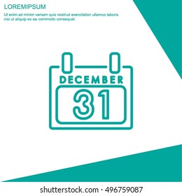 Web line icon. Calendar