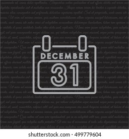Web line icon. Calendar