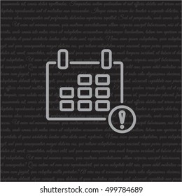 Web line icon. Calendar