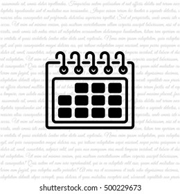 Web line icon. Calendar