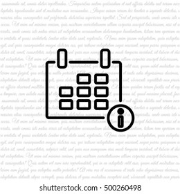Web line icon. Calendar