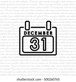Web line icon. Calendar