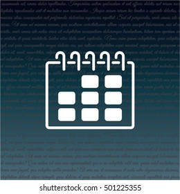 Web line icon. Calendar
