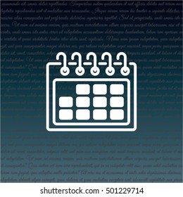 Web line icon. Calendar