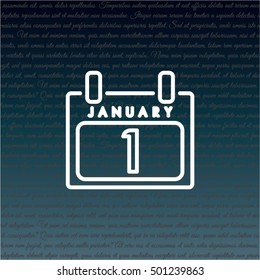 Web line icon. Calendar